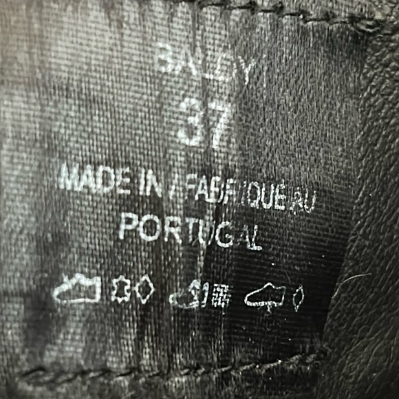 ARTICA Baldy Black Patent Leather Chunky Heel Strap Booties EU 37 US 6.5–7 - Picture 15 of 16